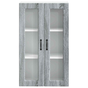 Köksskåp med hylla Grå Sonoma 60 x 31 x 100 cm Konstruerat trä