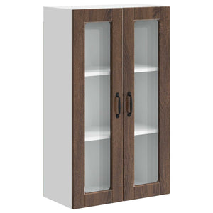 Köksskåp med hylla Brun Ek 60 x 31 x 100 cm Konstruerat trä