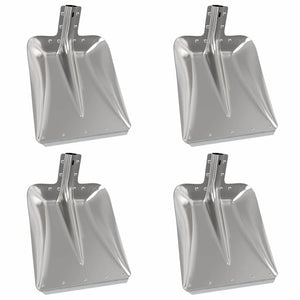 Skyffelhuvud 4 pcs Silver 45 x 38 cm Aluminium
