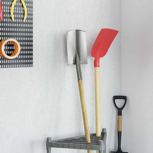 Skyffelhuvud Silver 43 x 17 cm Pulverlackerat stål