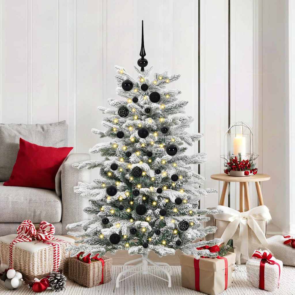 Julprydnad Set med 150 LED-lampor 61 pcs Svart Plast