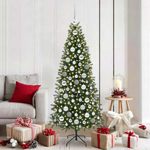 Julprydnad Set med 300 LED-lampor 120 pcs Silver Plast