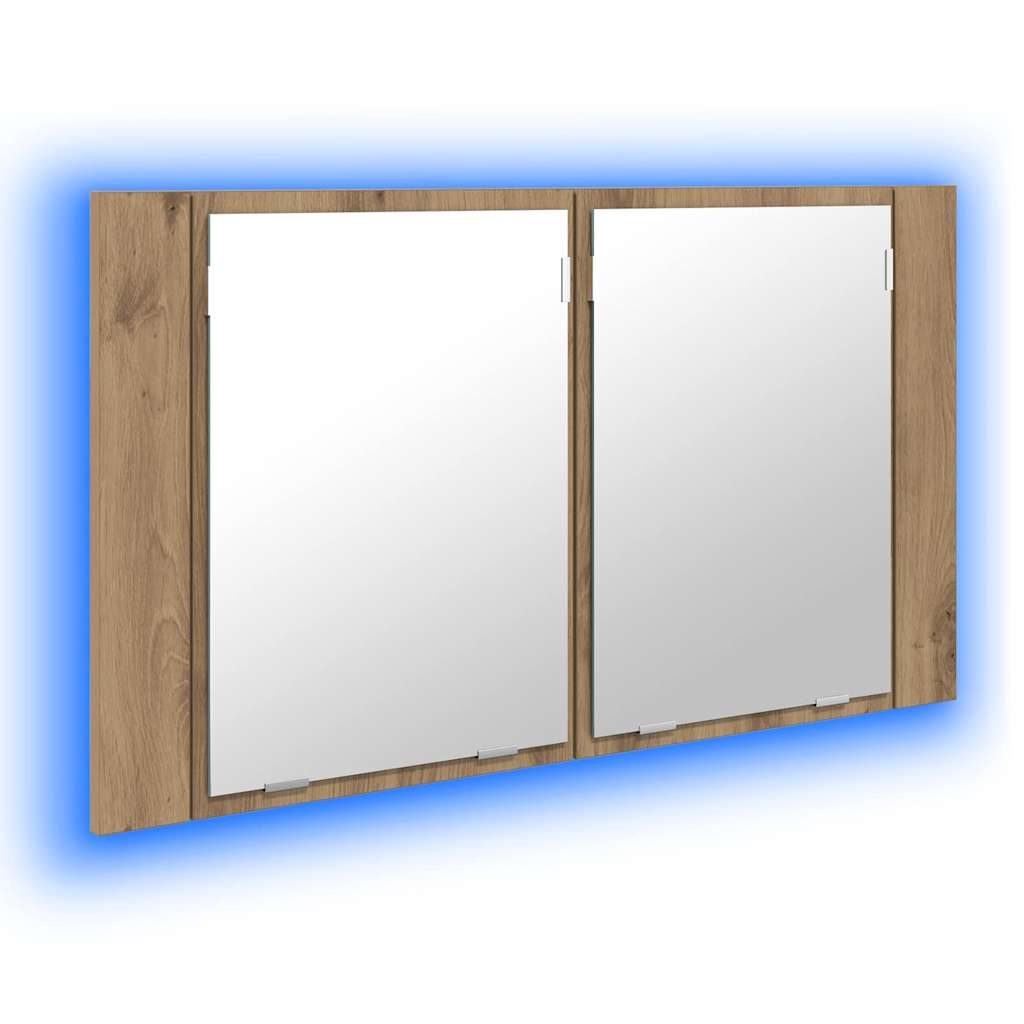 Badrumsspegelskåp Artisan Ek 80 x 12 x 45 cm Konstruerat trä