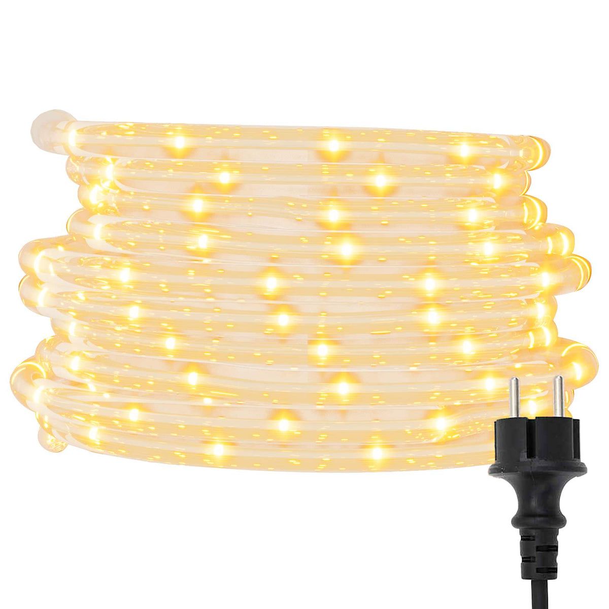 Ljuslina med replampor Varmvit 100 m PVC