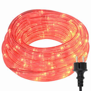 Ljuslina med 2400 LED-lampor Röd 100 m PVC