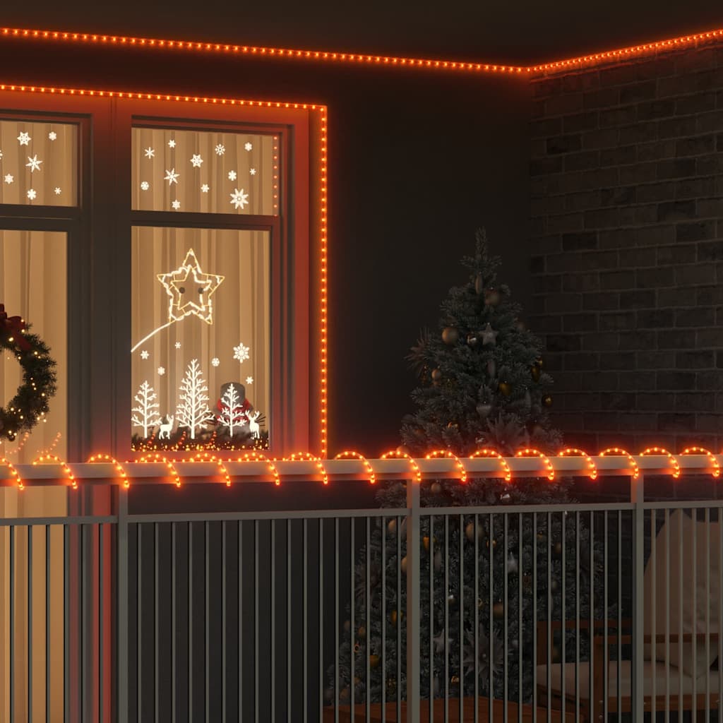 Ljuslina med replampor Varmvit 50 m PVC