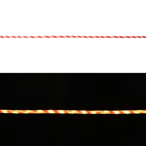 Ljuslina med 2400 LED-lampor Varmvit 100 m PVC