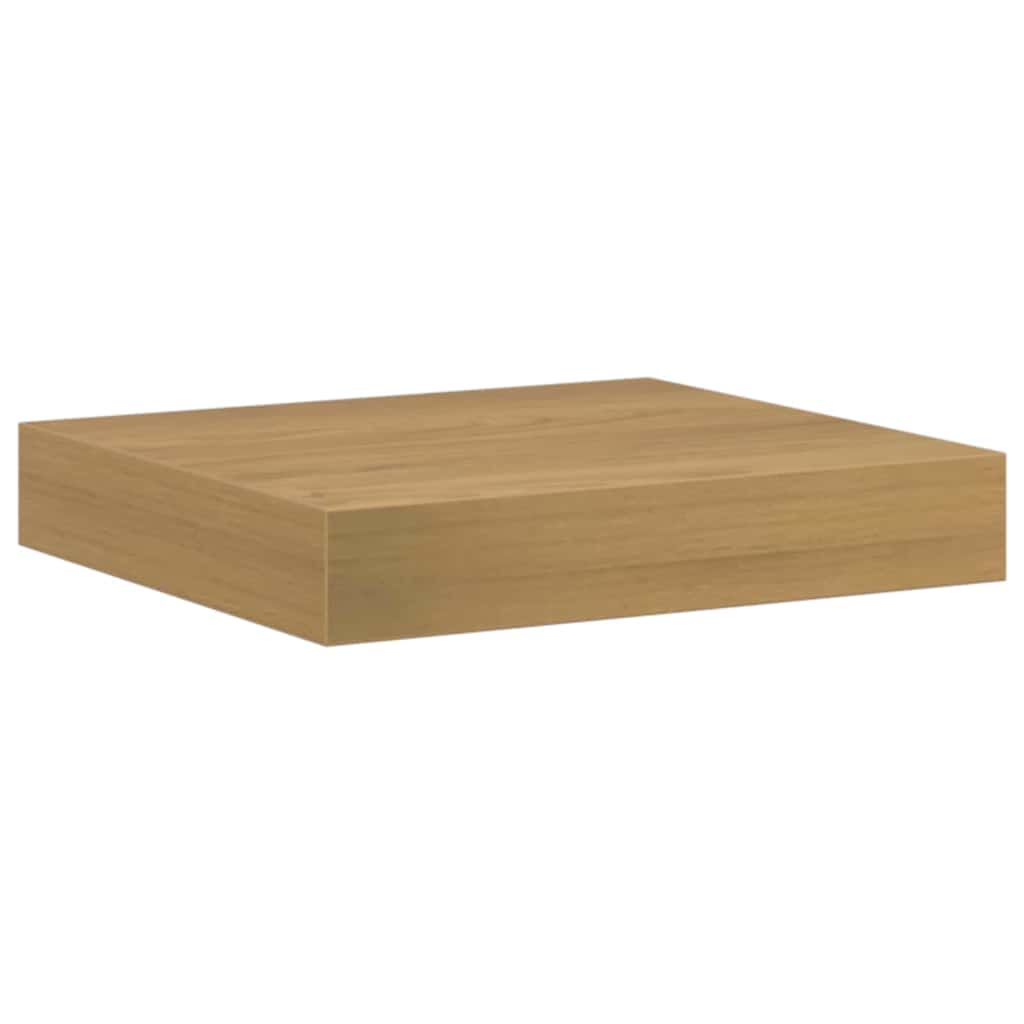 Vägg hylla Väggmonterat Brun 23 x 23,5 x 3,8 cm Konstruerat trä
