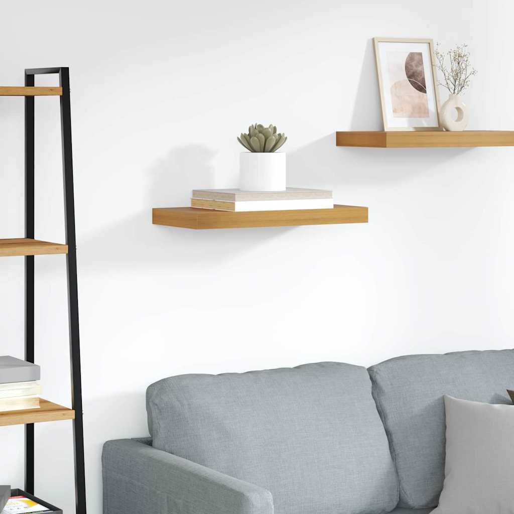 Vägg hylla Väggmonterat Brun 50 x 23,5 x 3,8 cm Konstruerat trä