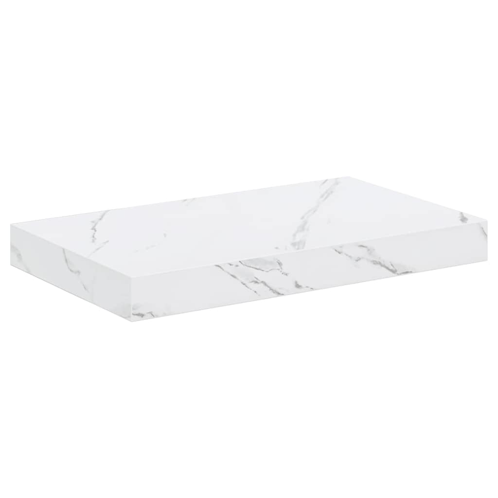 Vägg hylla Väggmonterat Vit marmor 40 x 23,5 x 3,8 cm