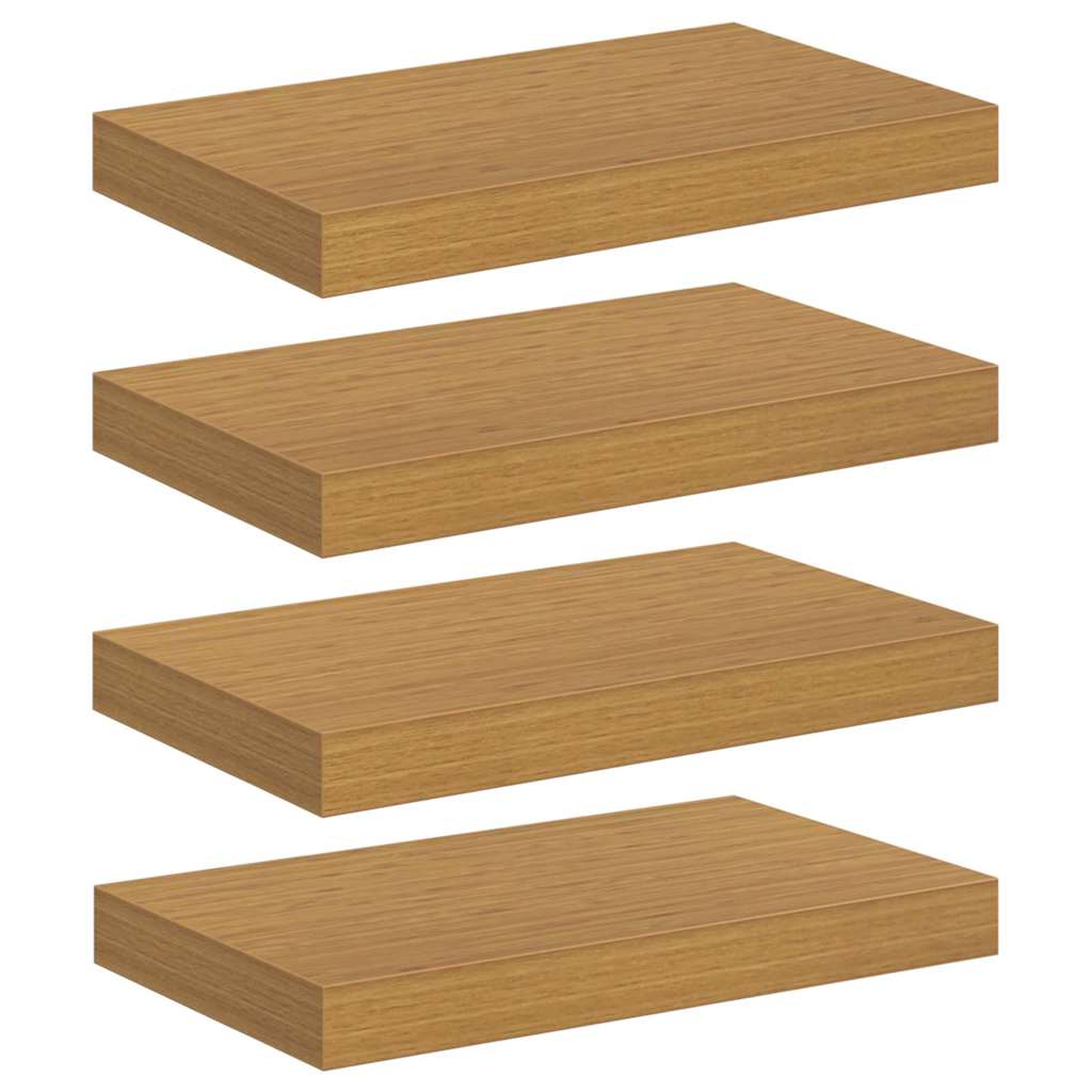 Vägg hylla 4 st Beige 40 x 23,5 x 3,8 cm Konstruerat trä