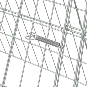 Kaninbur Silver 650 x 55 x 55 cm Galvaniserat Stål