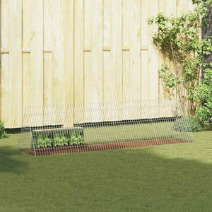 Kaninbur Silver 650 x 55 x 55 cm Galvaniserat Stål