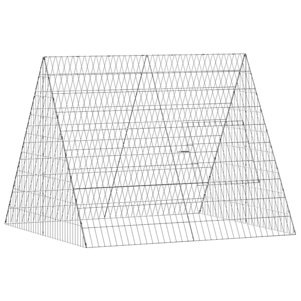 Kaninbur Silver 110 x 100 x 85 cm Galvaniserat stål