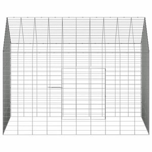 Kaninbur Silver 400 x 78 x 78 cm Galvaniserat Stål