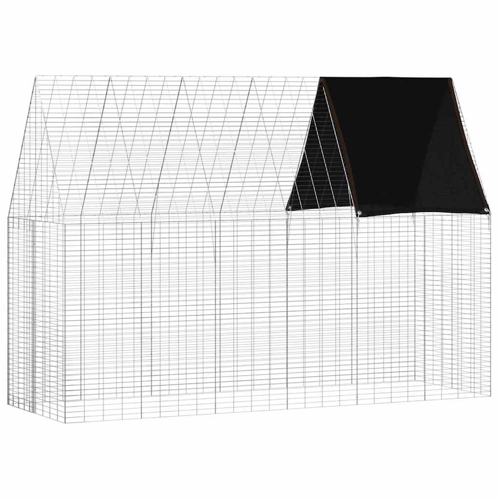 Kaninbur Silver 300 x 100 x 210 cm Galvaniserat stål