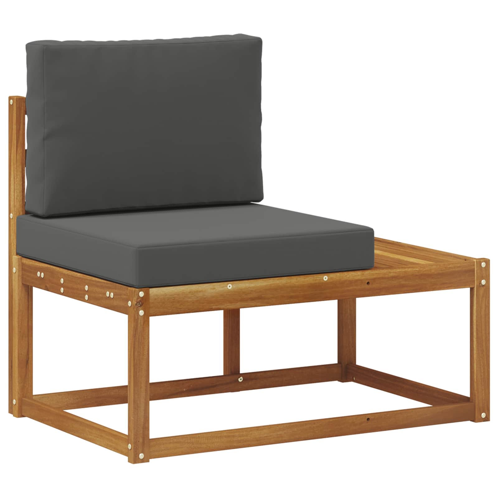 Modulsoffa utomhus Naturlig och Antracit 91 x 63 x 73 cm