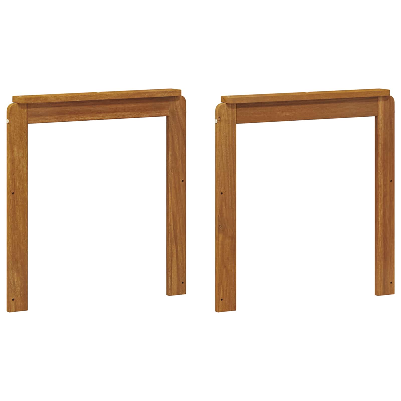 Armstöd 2 pcs Brun 59 x 6 x 61 cm Konstruerat trä