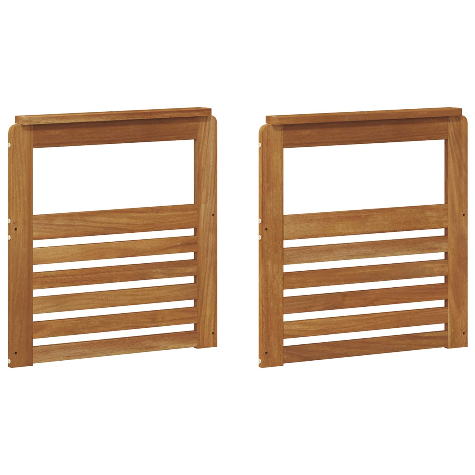Armstöd 2 pcs Brun 59 x 6 x 61 cm Konstruerat trä