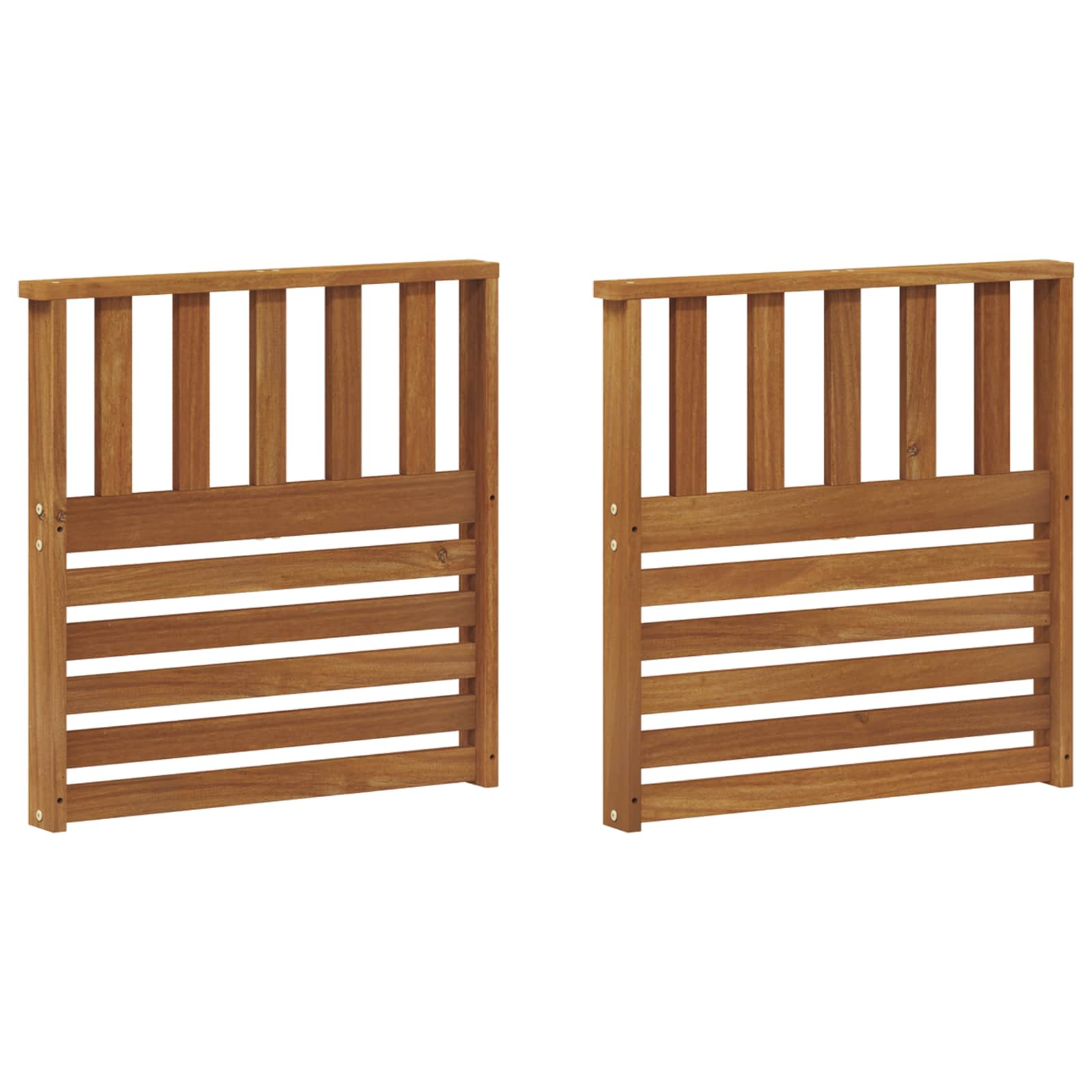 Armstöd 2 pcs Brun 60 x 6 x 61 cm Konstruerat trä