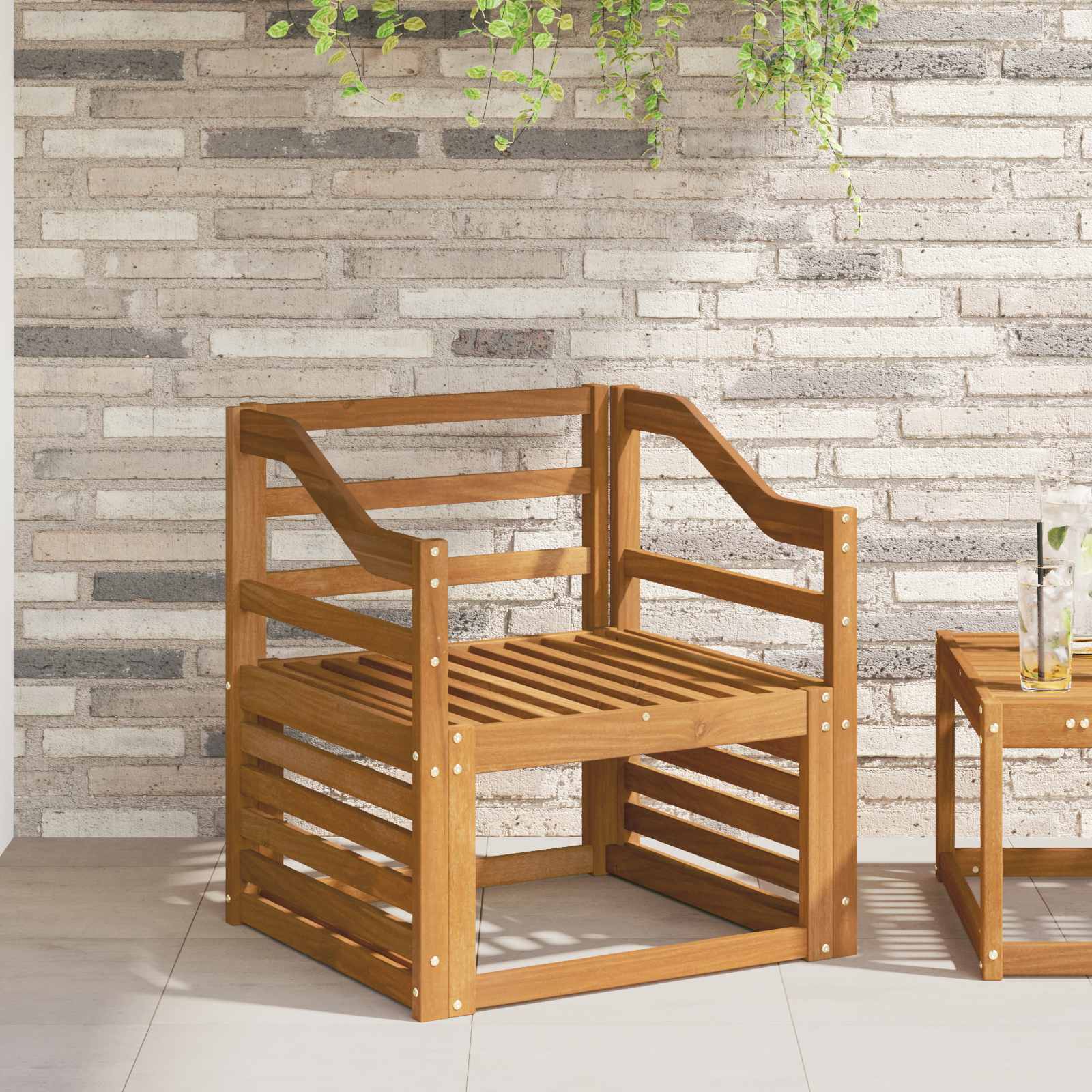 Armstöd 2 pcs Brun 59 x 4 x 73 cm Konstruerat trä