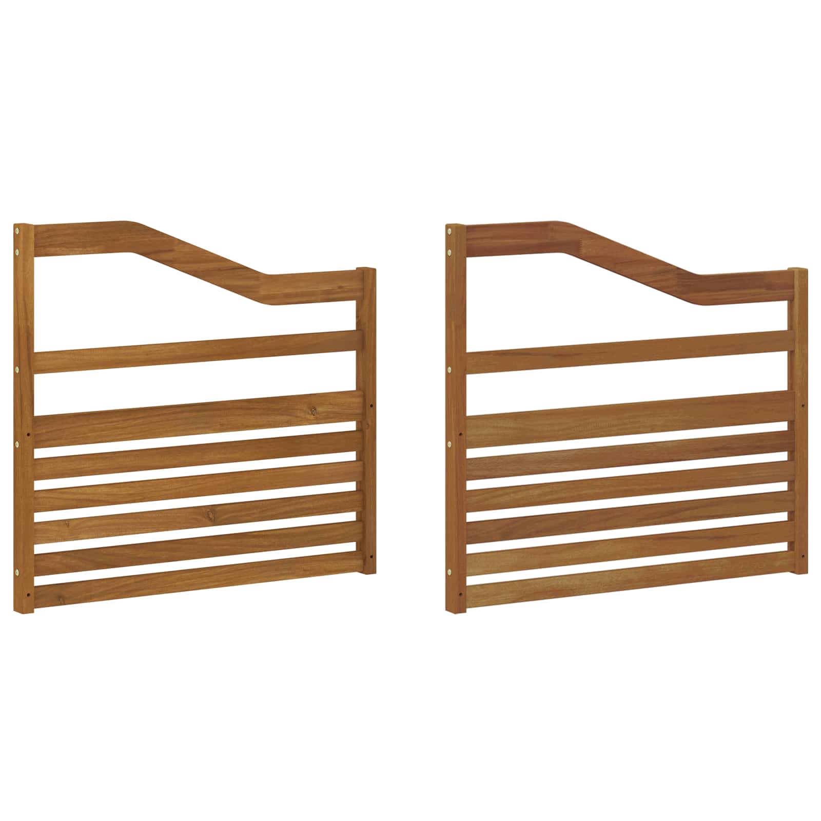 Armstöd 2 pcs Brun 79 x 4 x 73 cm Konstruerat trä