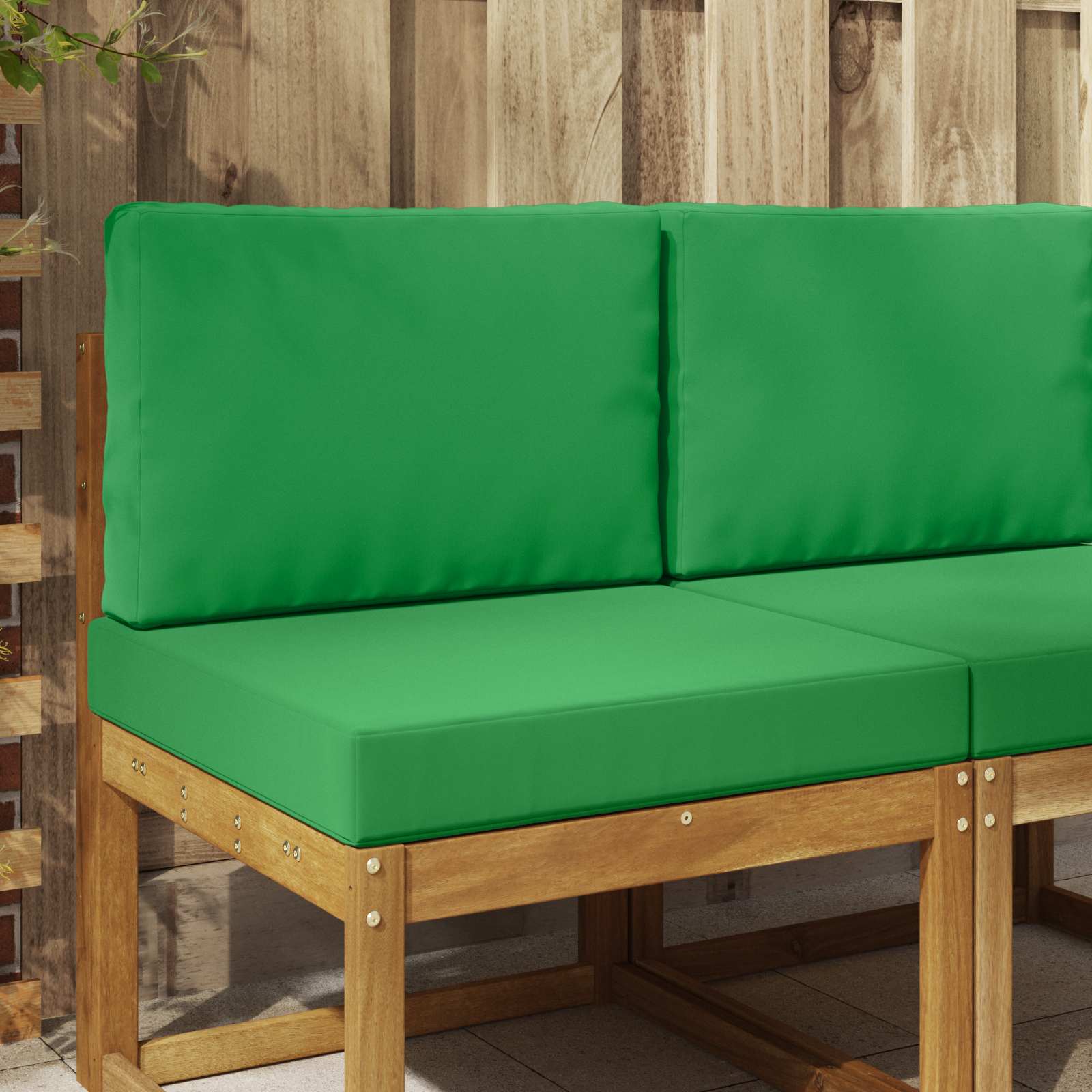 Utomhus Soffa Kudde Polyester Grön 60 x 60 x 8 cm
