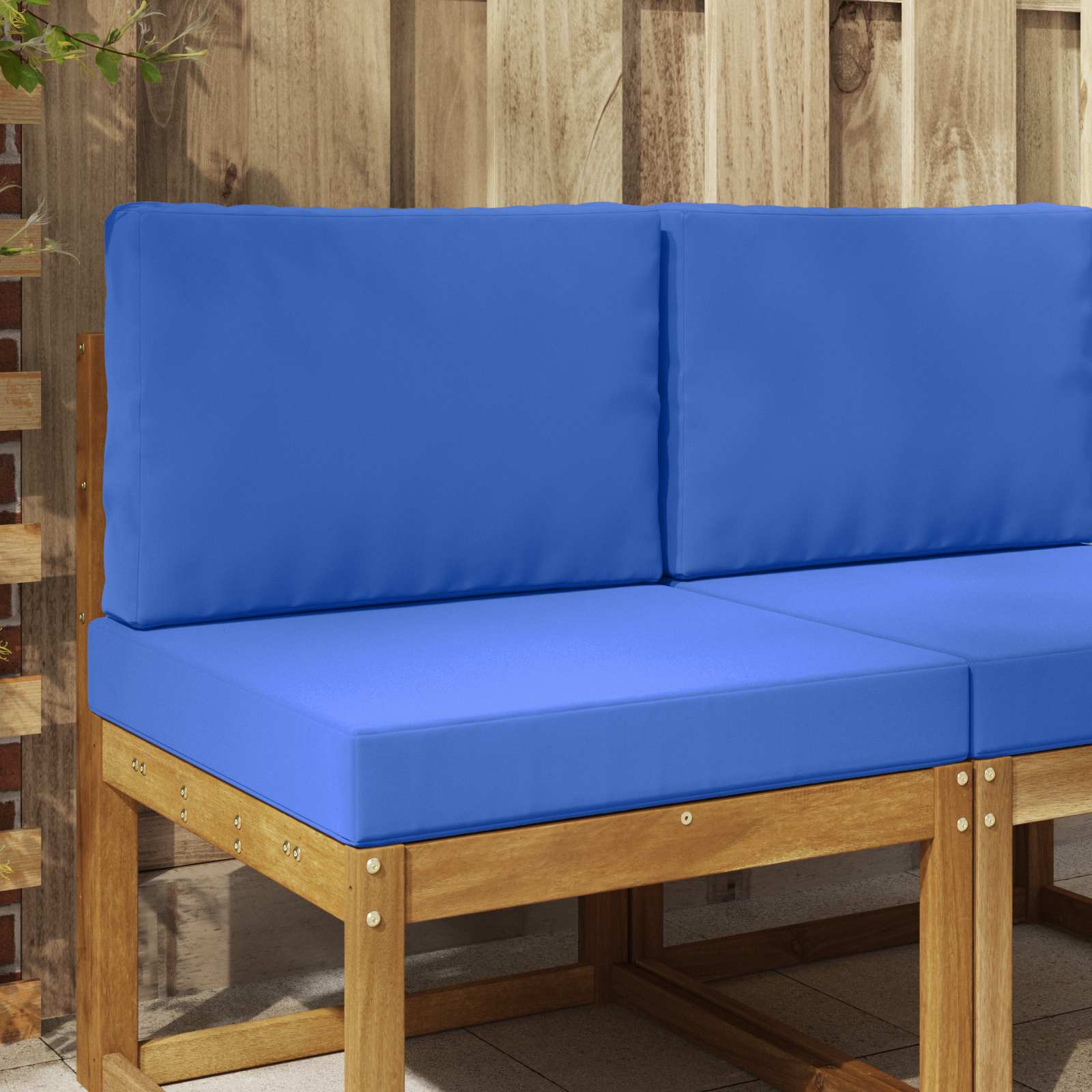 Utomhus Soffa Kudde Polyester Kungsblå 60 x 60 x 8 cm