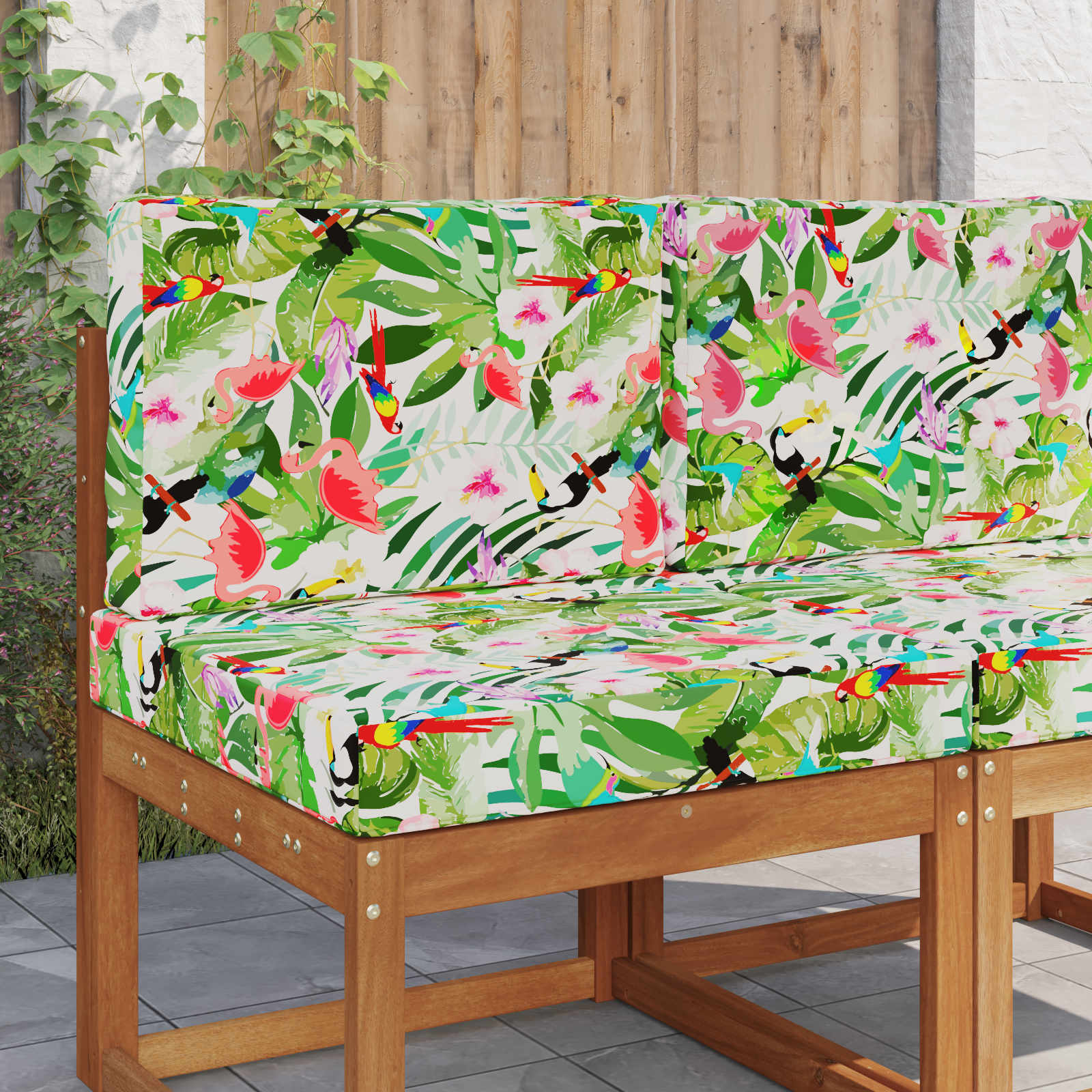Utomhus Soffa Kudde Polyester färgstark 60 x 60 x 8 cm