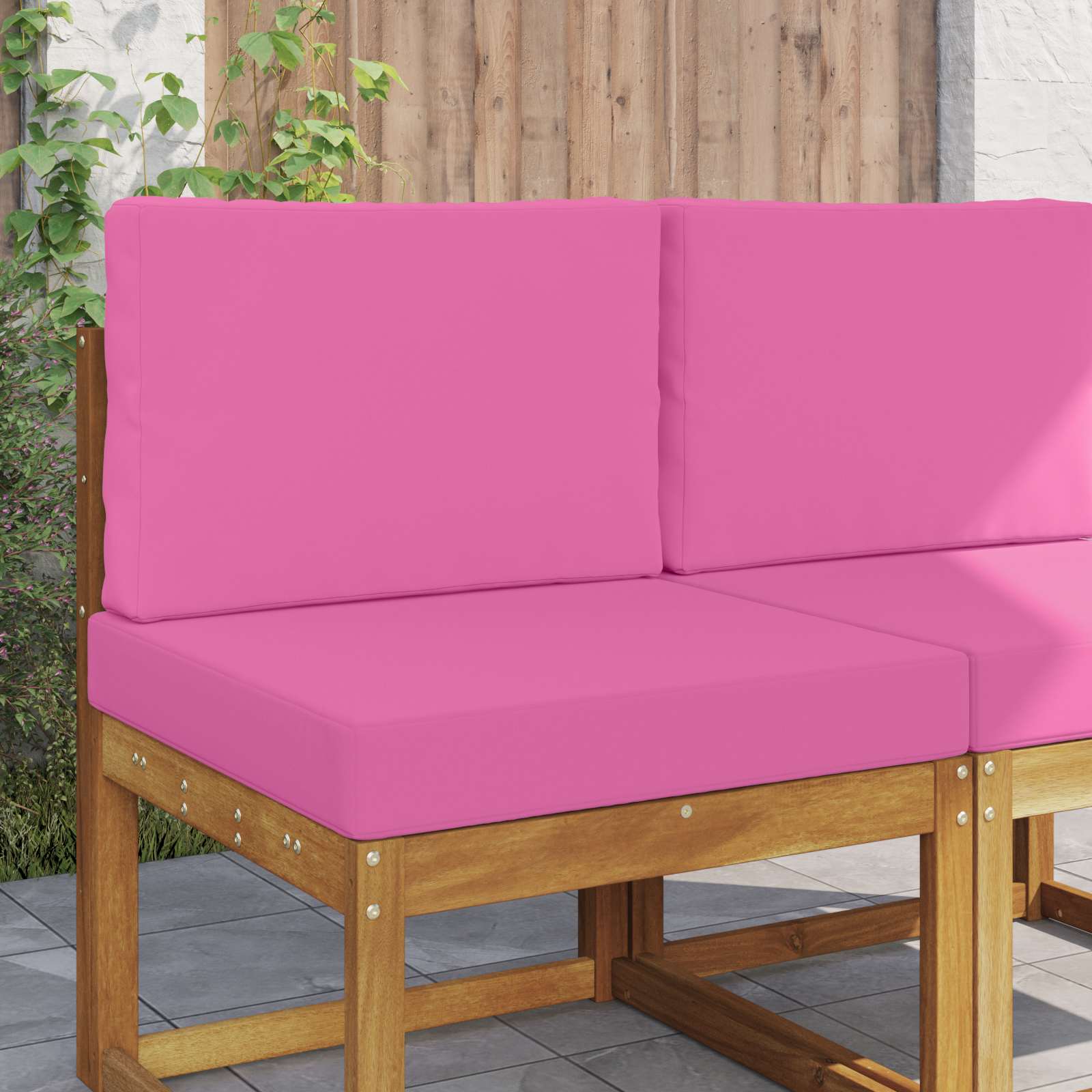 Utomhus Soffa Kudde Polyester Rosa 60 x 60 x 8 cm