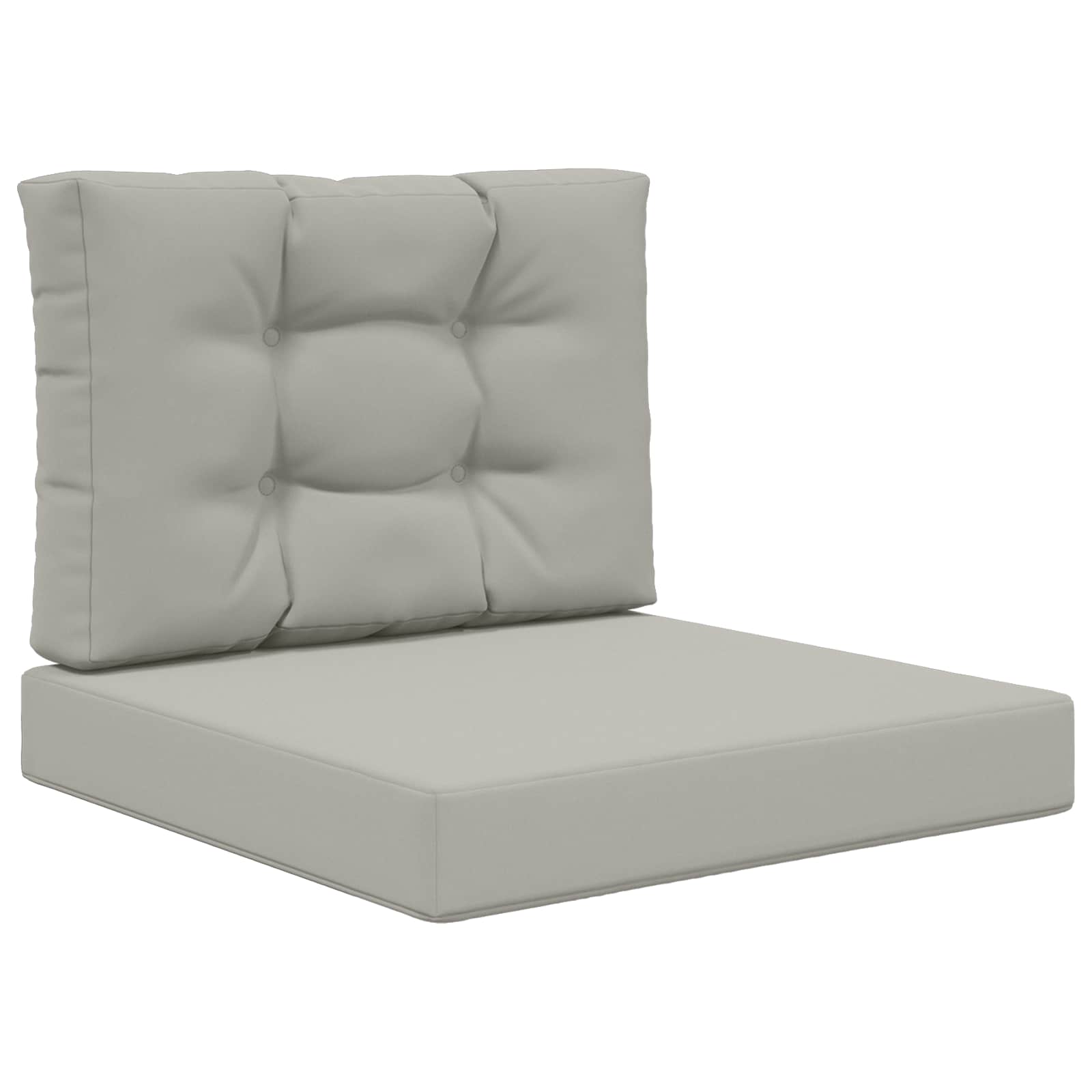 Utomhus Soffa Kudde Polyester Grå 60 x 60 x 8 cm