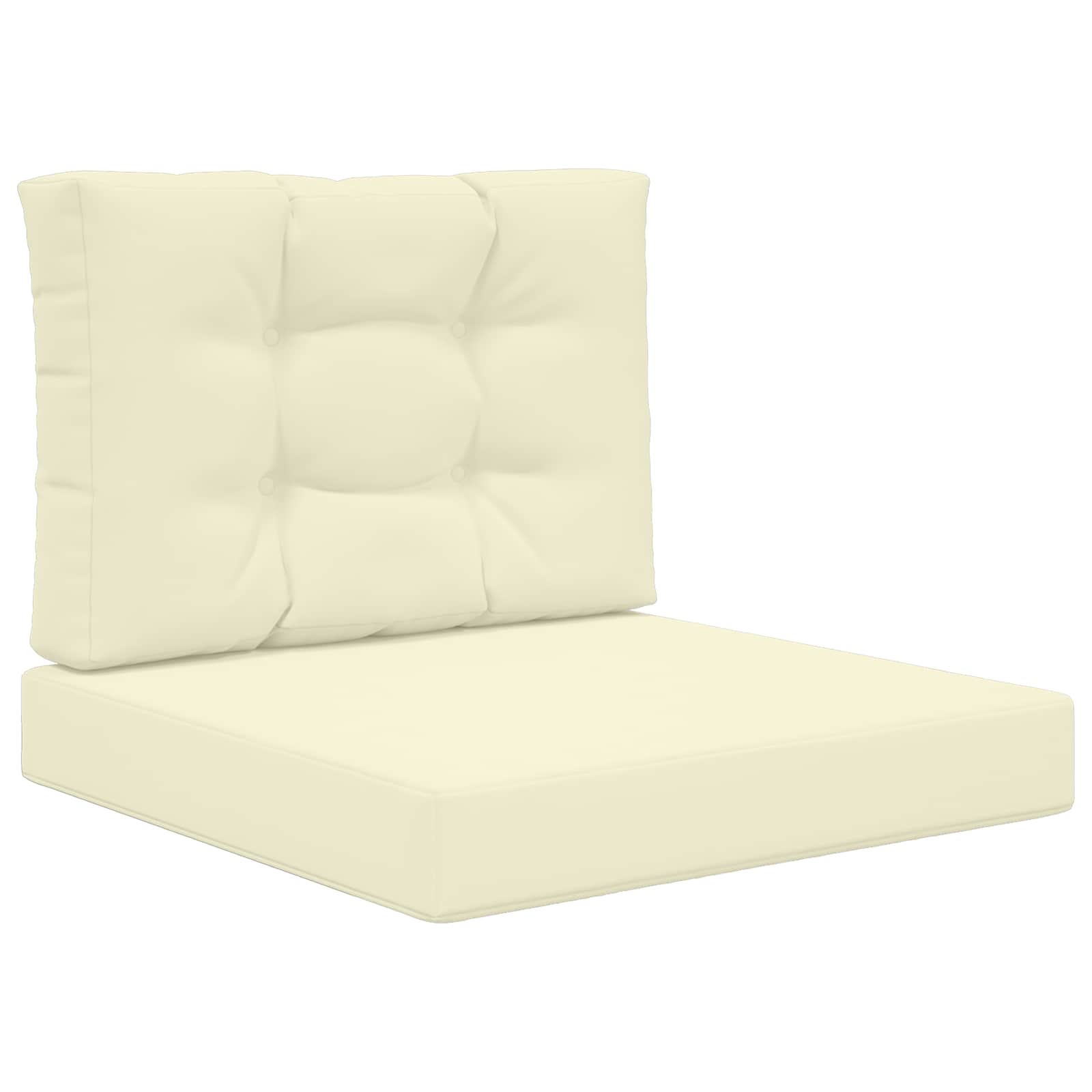 Utomhus Soffa Kudde Polyester Kräm 60 x 60 x 8 cm