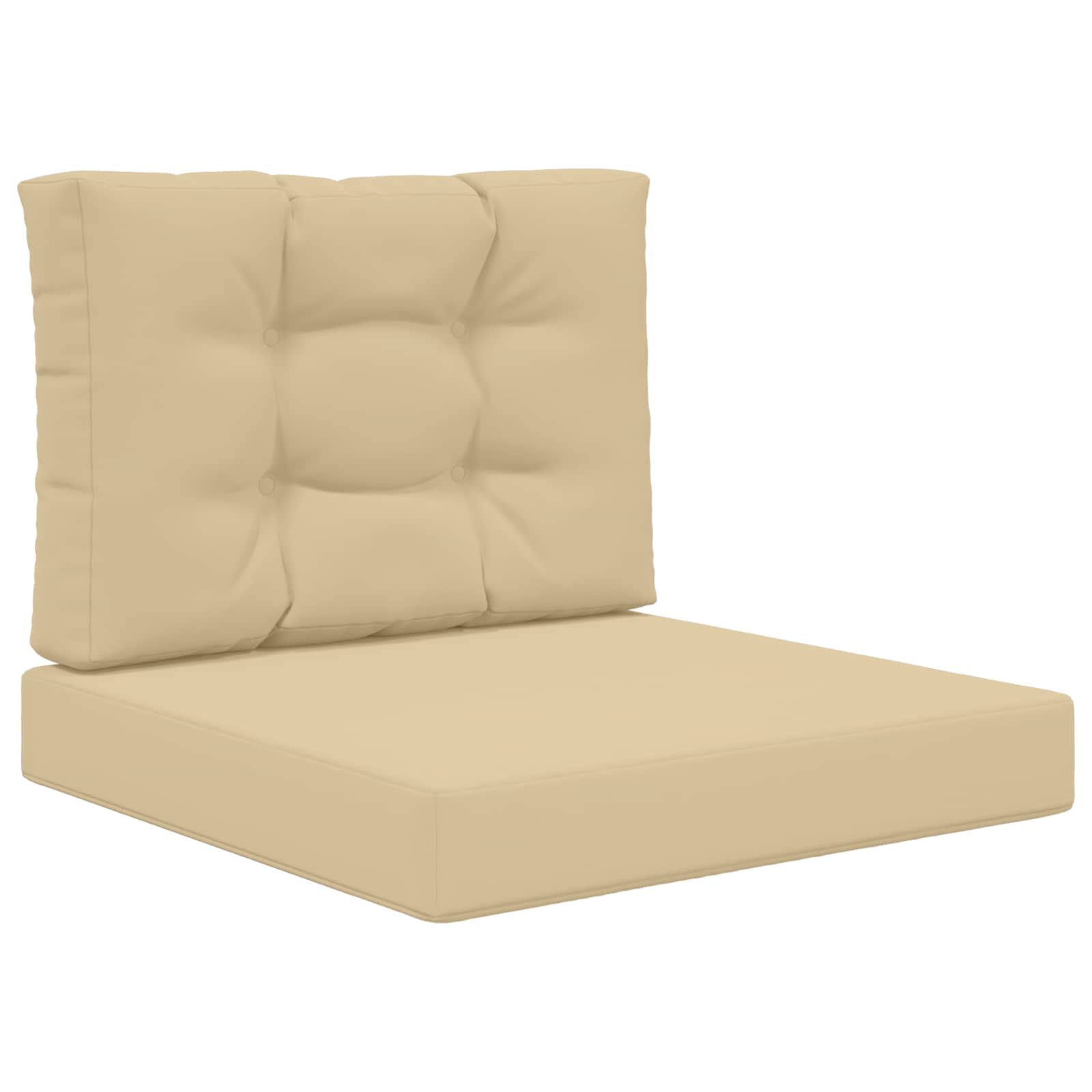 Utomhus Soffa Kudde Polyester Beige 60 x 60 x 8 cm