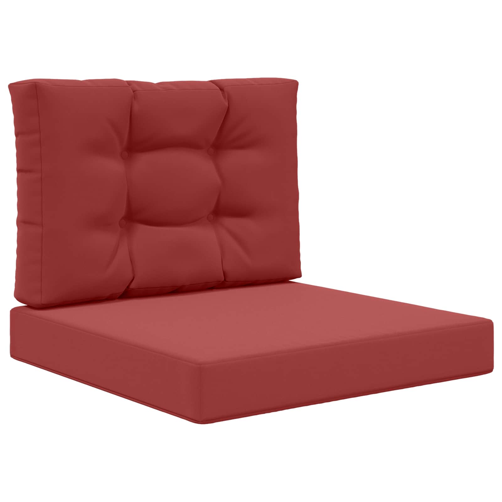 Utomhus Soffa Kudde Polyester Vinröd 60 x 60 x 8 cm