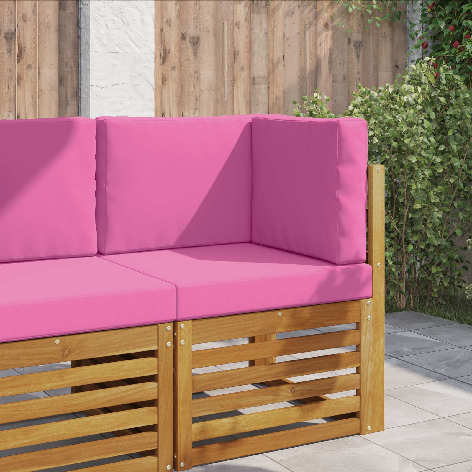 Utomhus Soffa Kudde Polyester Rosa 60 x 60 x 8 cm