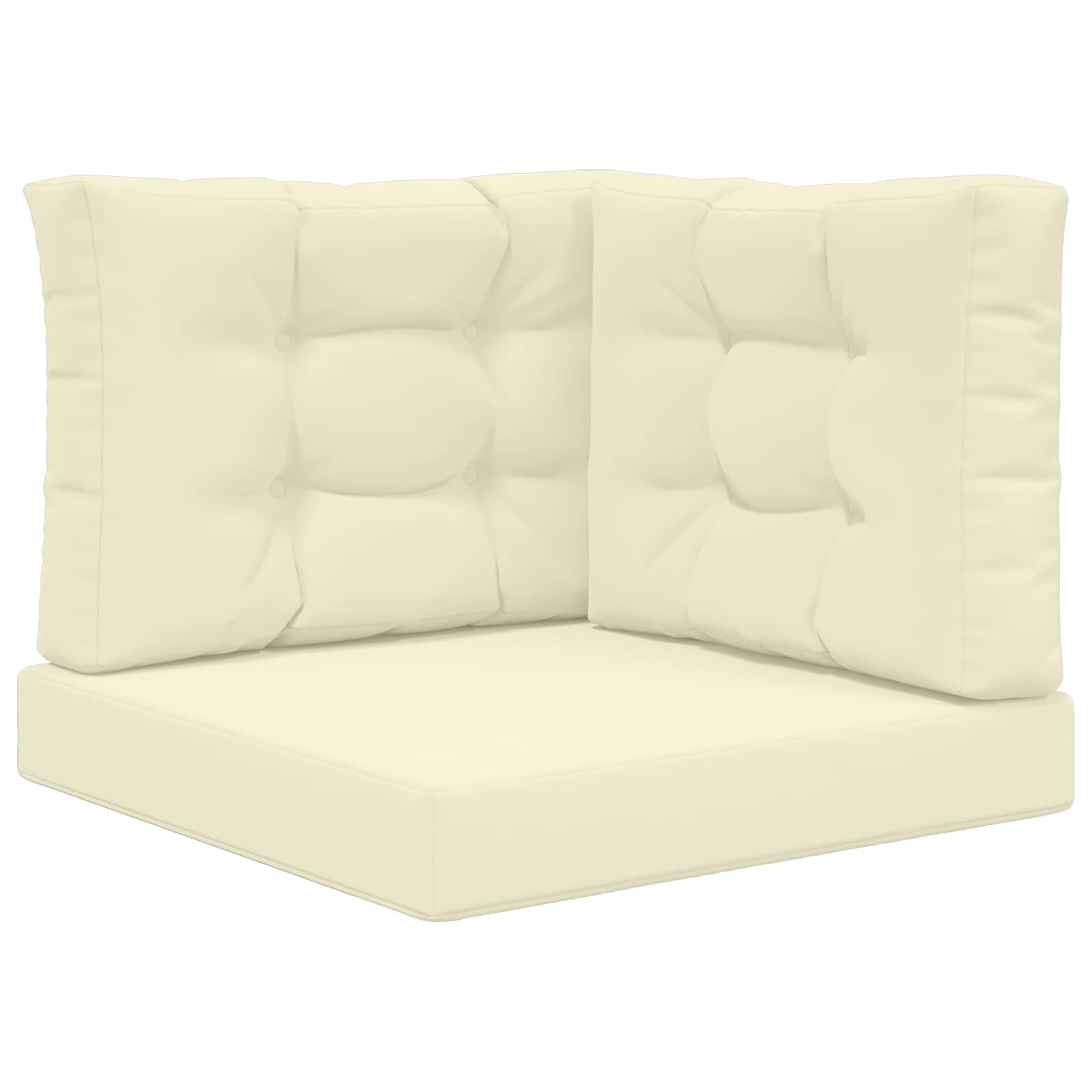 Utomhus Soffa Kudde Polyester Kräm 60 x 60 x 8 cm