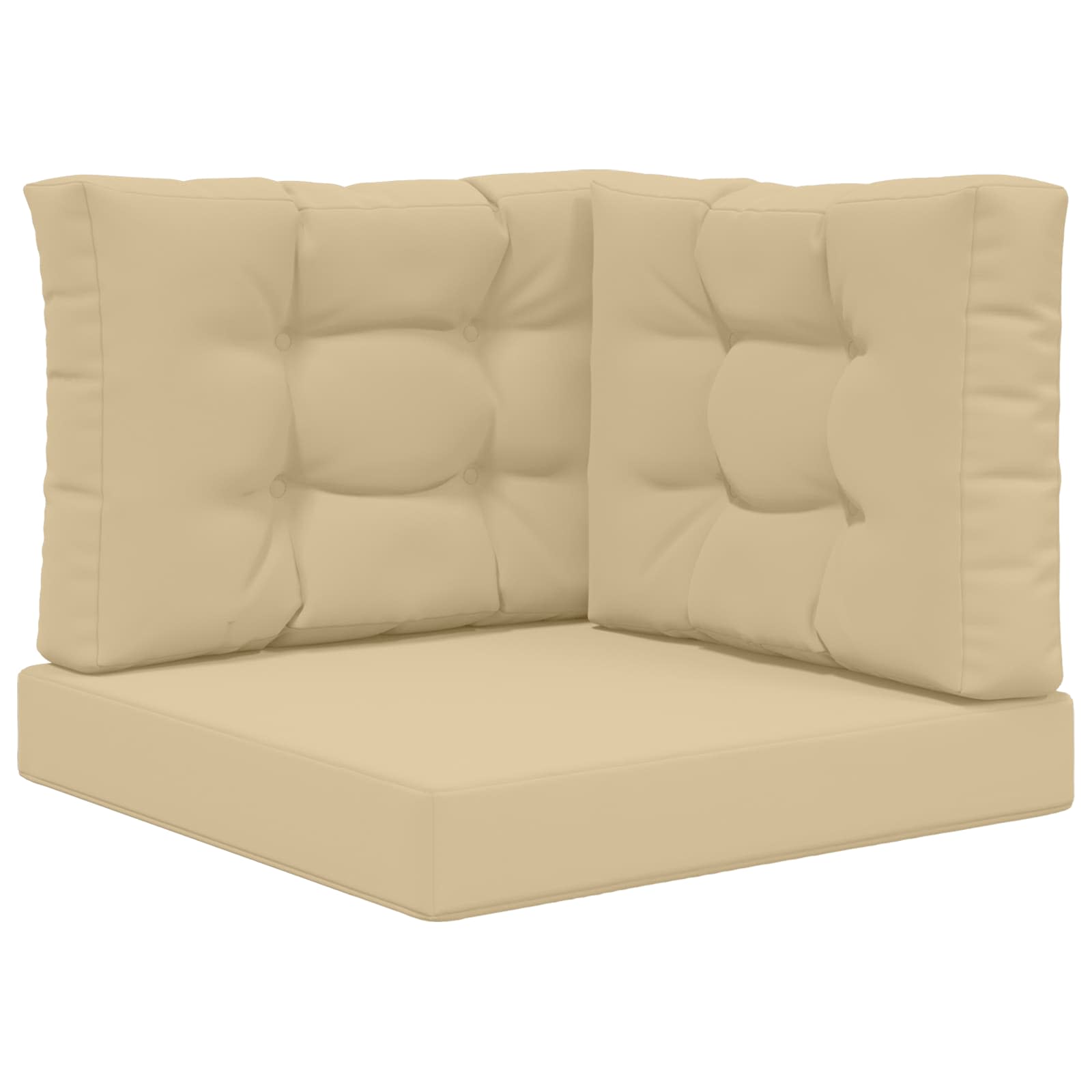 Utomhus Soffa Kudde Polyester Beige 60 x 60 x 8 cm