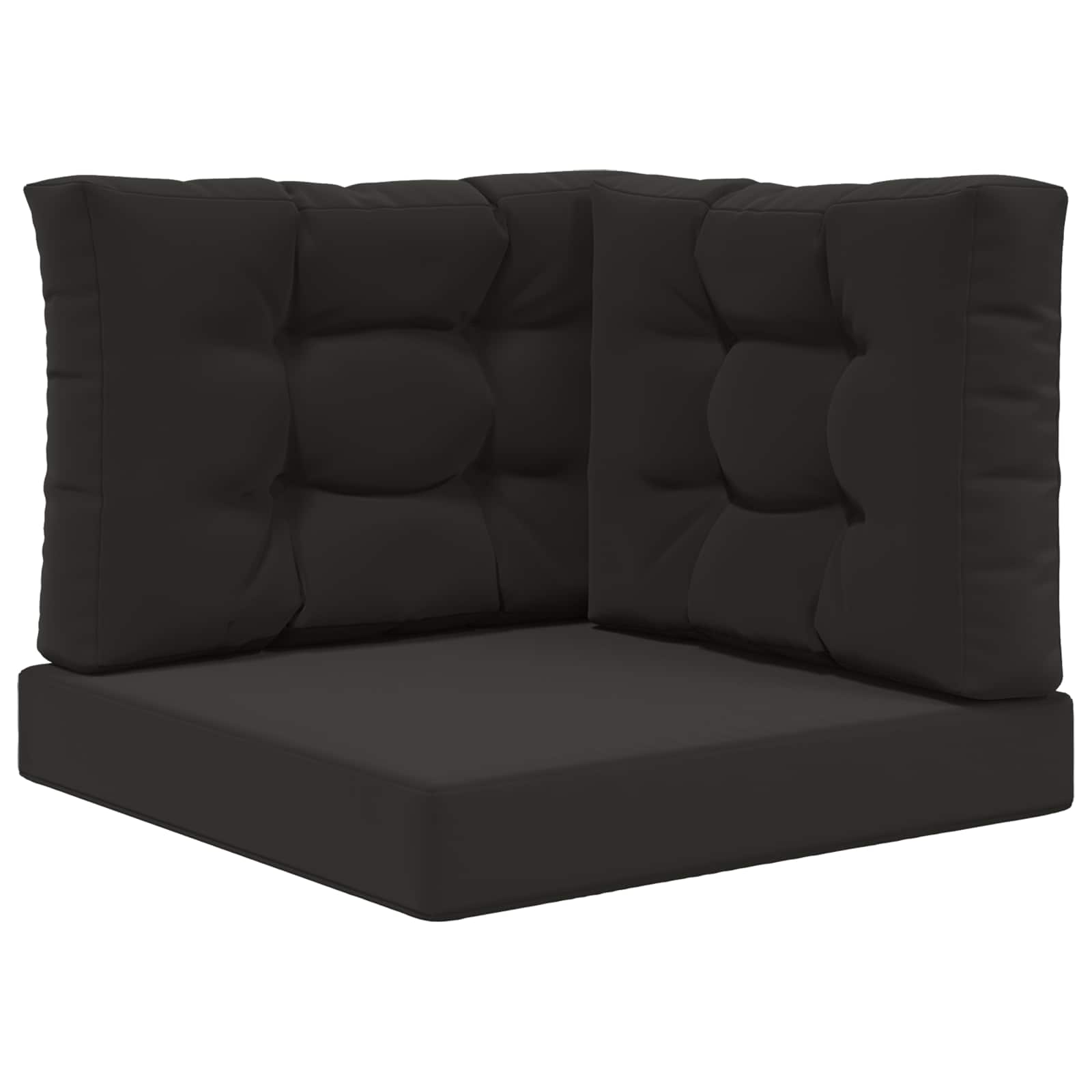 Utomhus Soffa Kudde Polyester Svart 60 x 60 x 8 cm