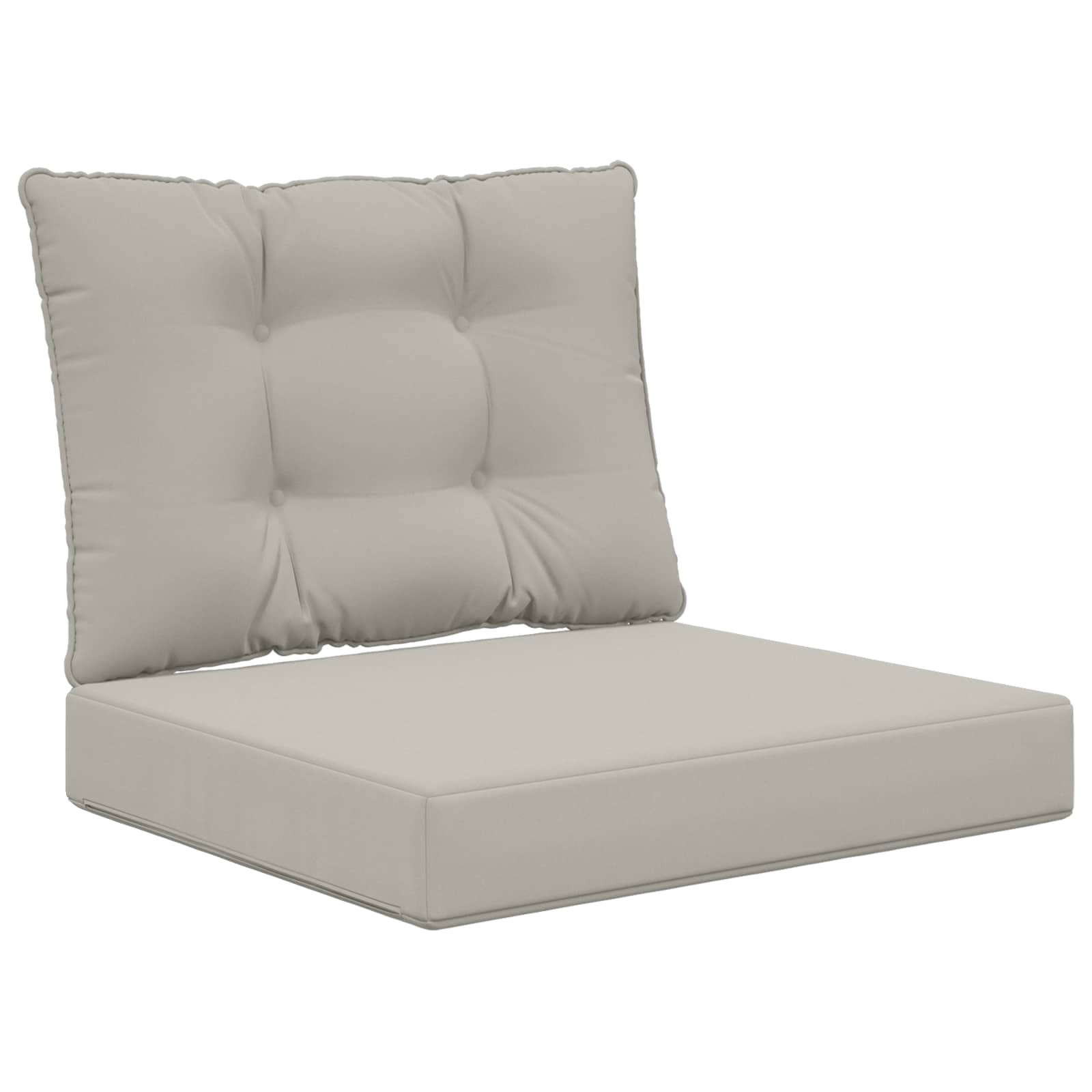 Utomhus Soffa Kudde Polyester Grå 60 x 50,5 x 8 cm