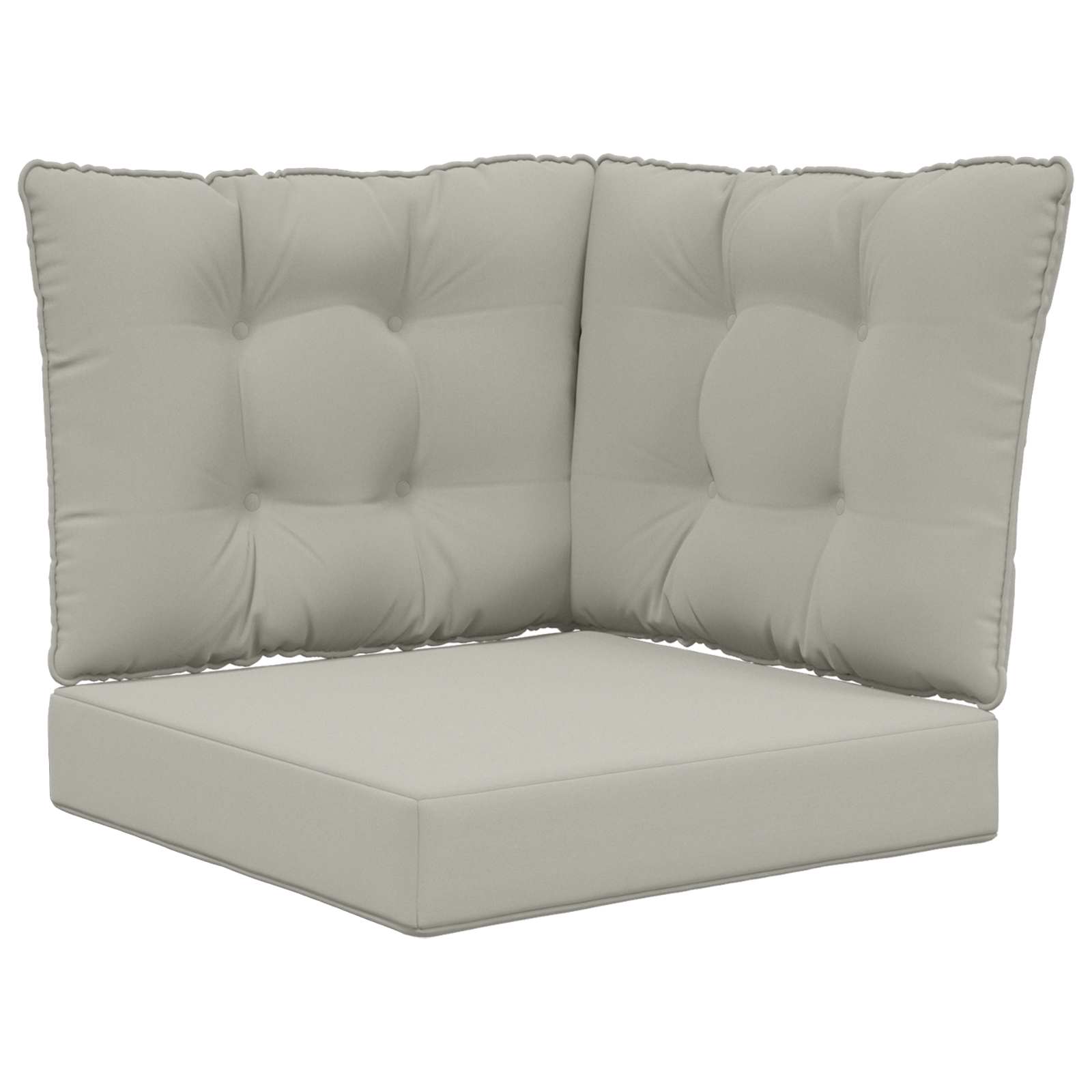 Utomhus Soffa Kudde Polyester Grå 60 x 40 x 10 cm
