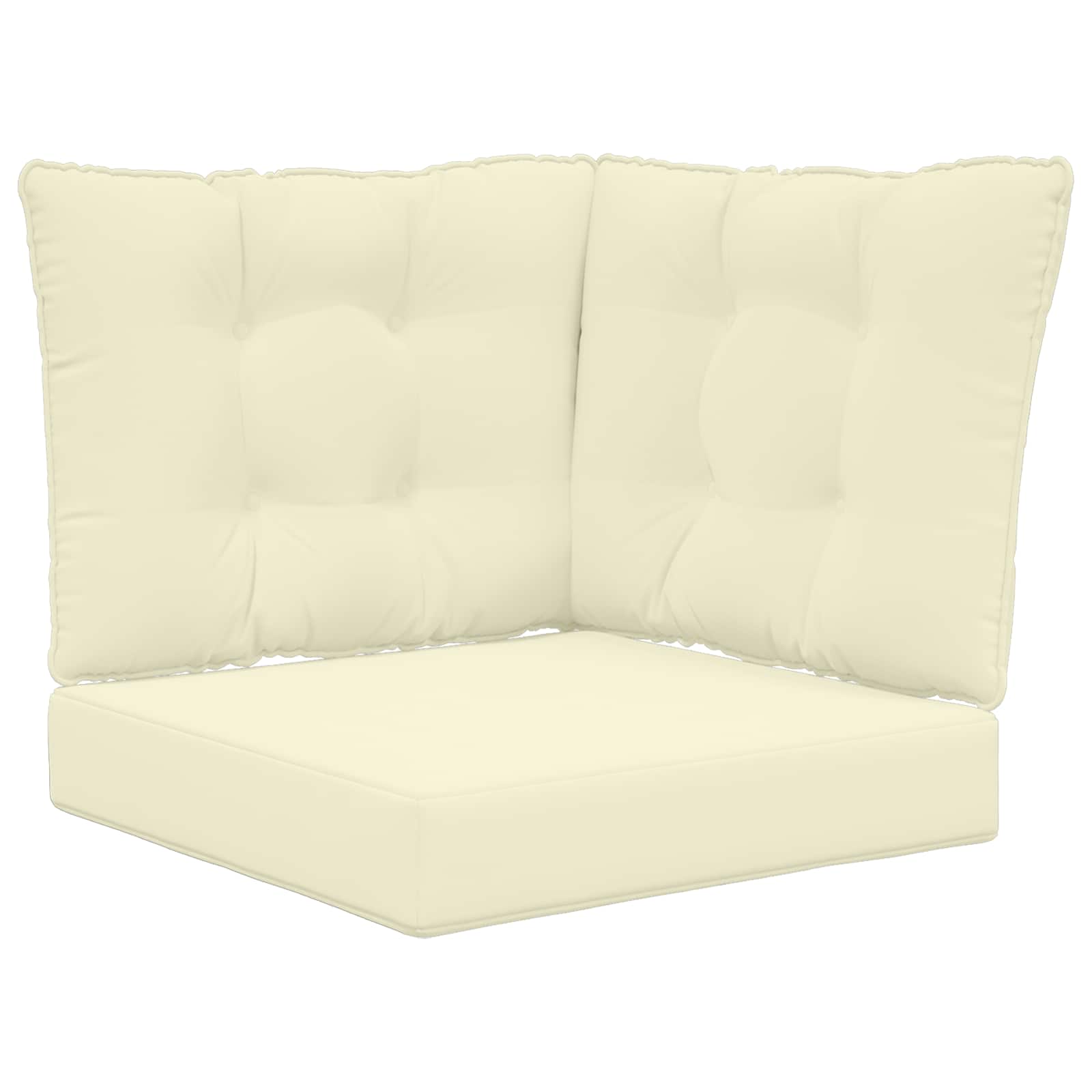Utomhus Soffa Kudde Polyester Kräm 60 x 40 x 10 cm