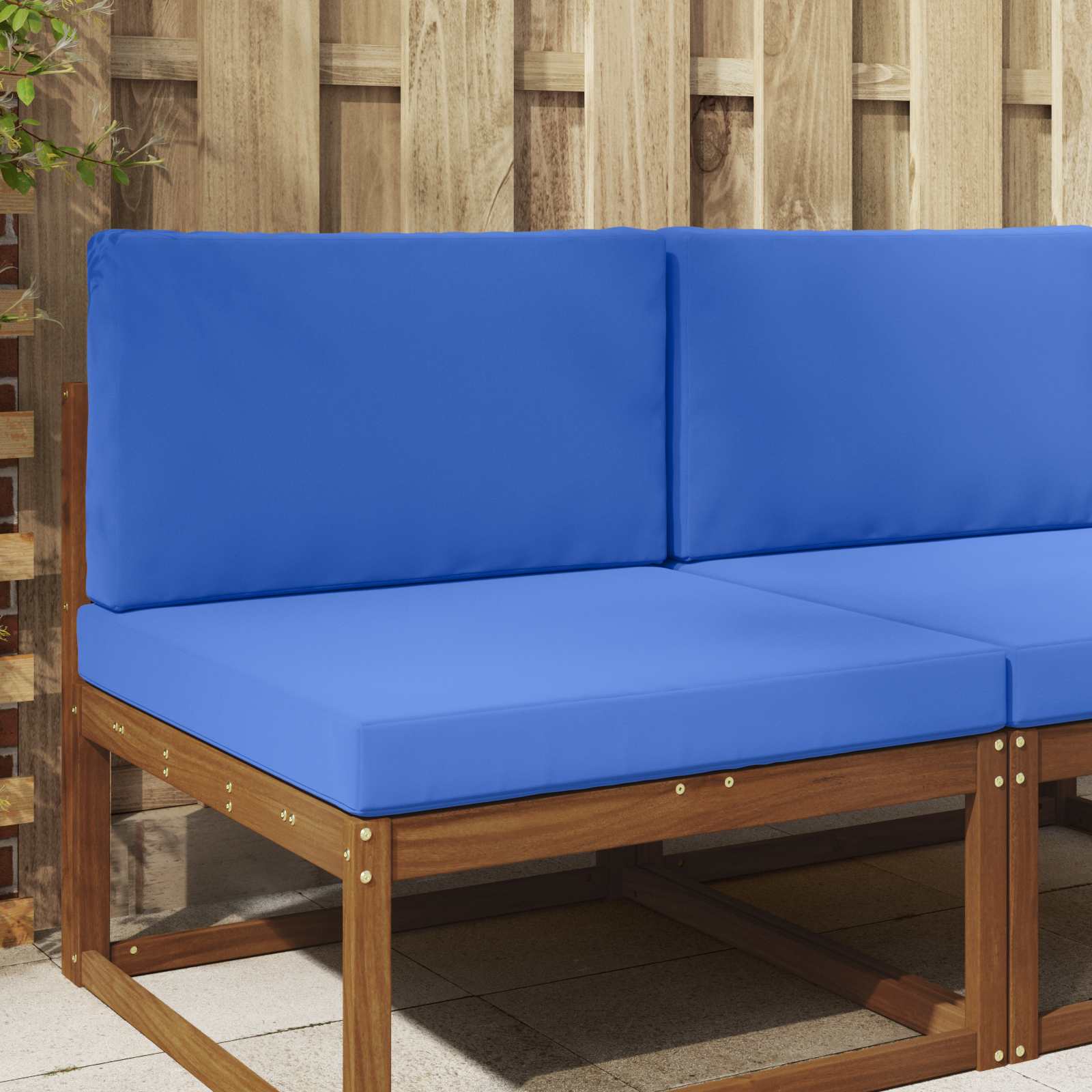 Utomhus Soffa Kudde Polyester Kungsblå 80 x 80 x 8 cm