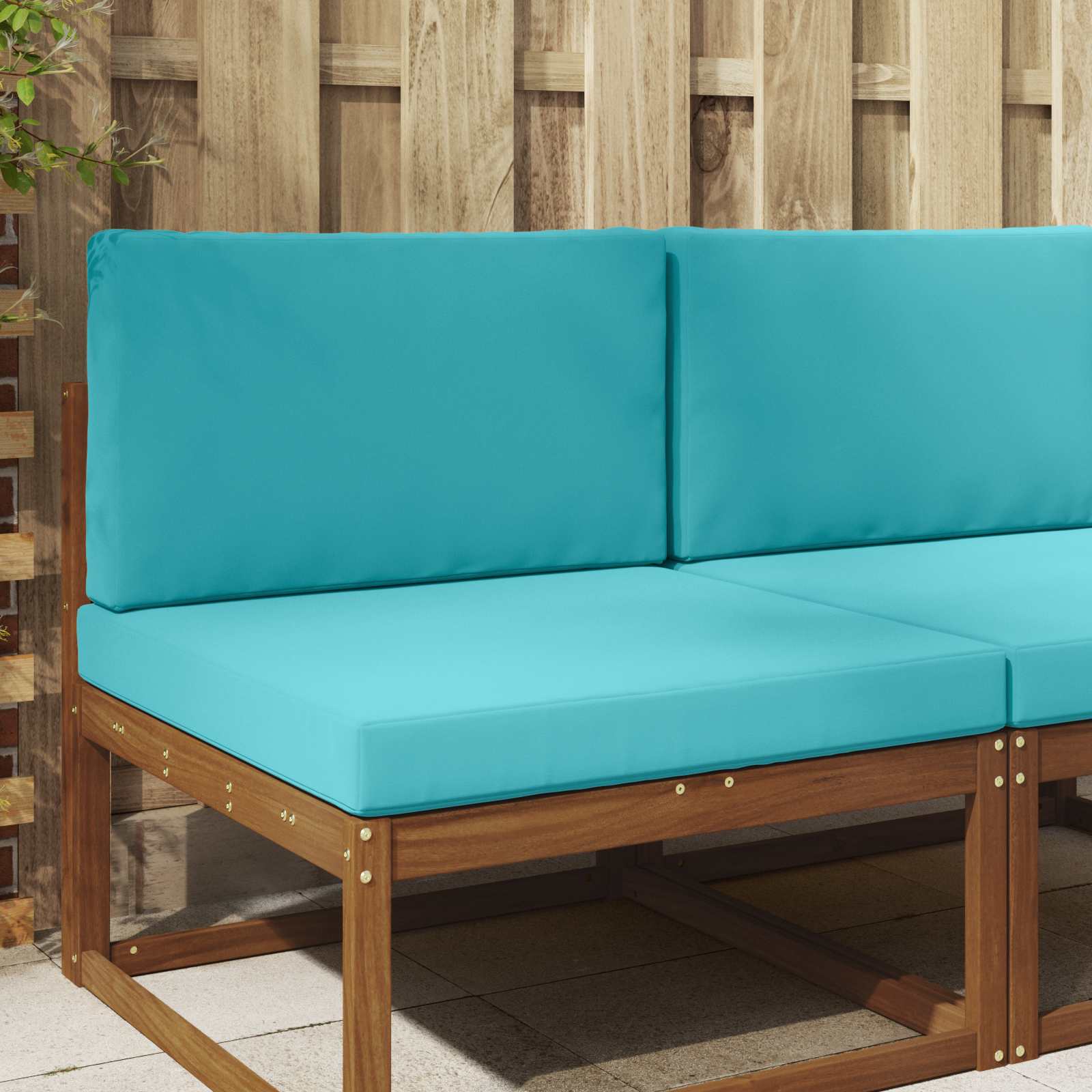Utomhus Soffa Kudde Polyester Turkos 80 x 80 x 8 cm