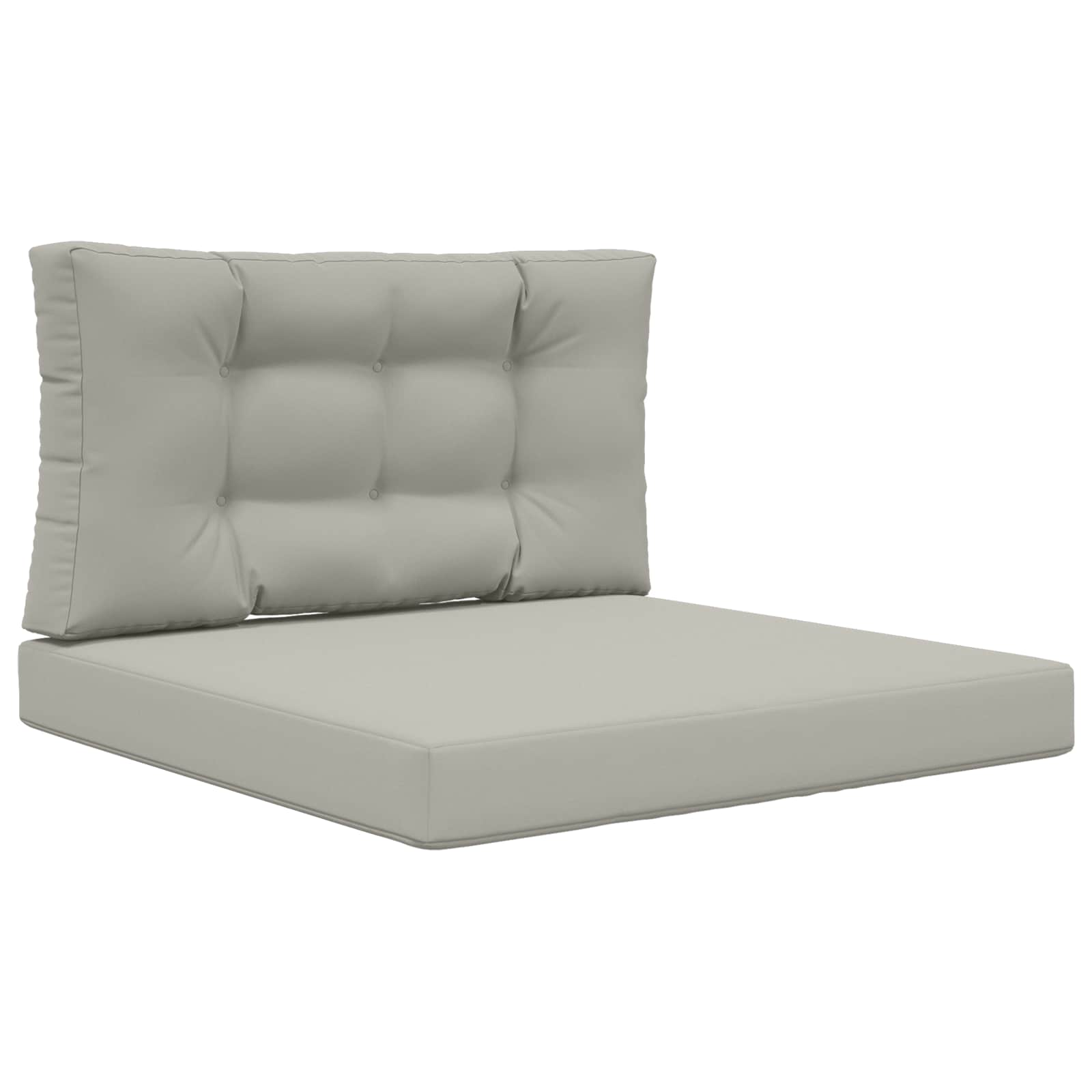 Utomhus Soffa Kudde Polyester Grå 80 x 80 x 8 cm