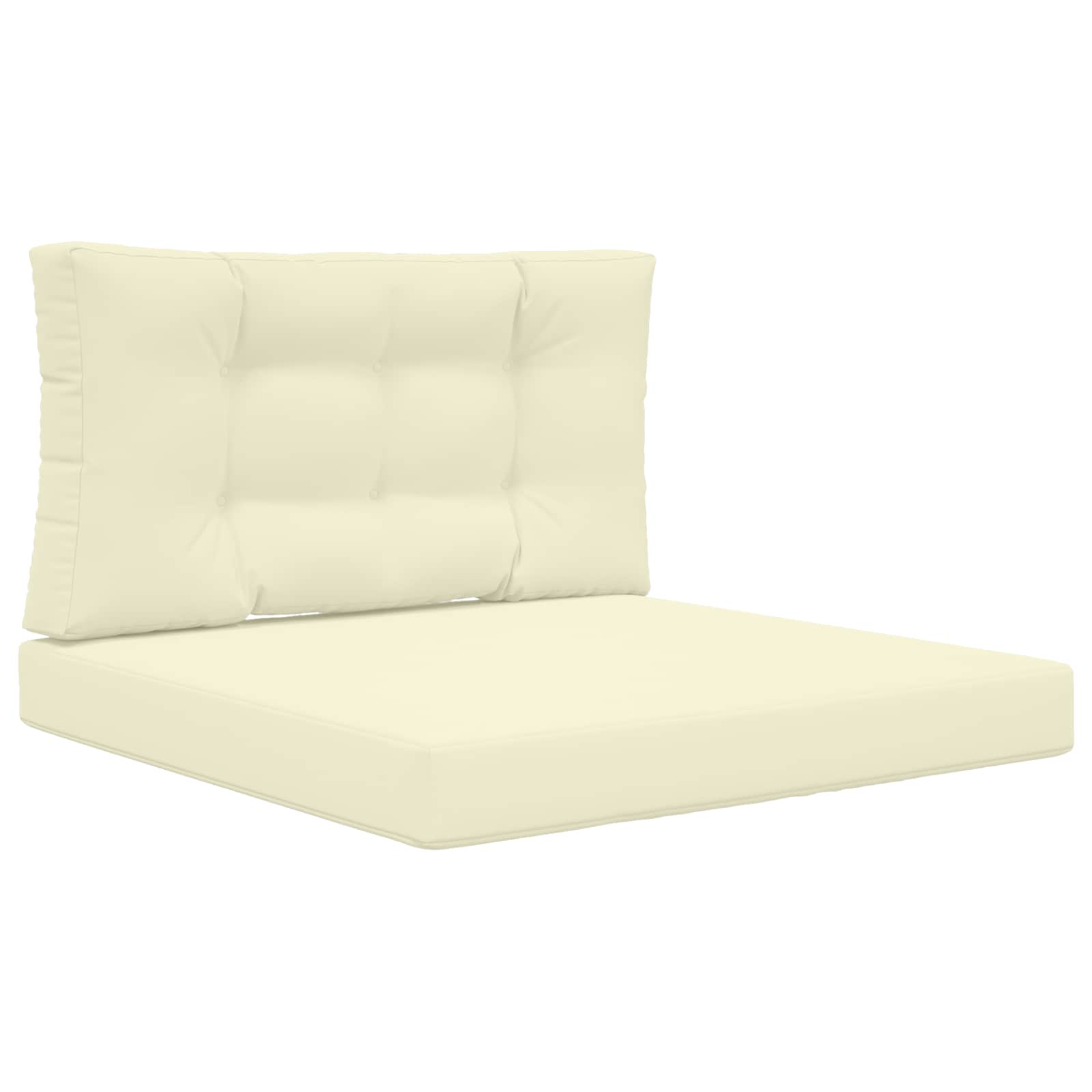 Utomhus Soffa Kudde Polyester Kräm 80 x 80 x 8 cm