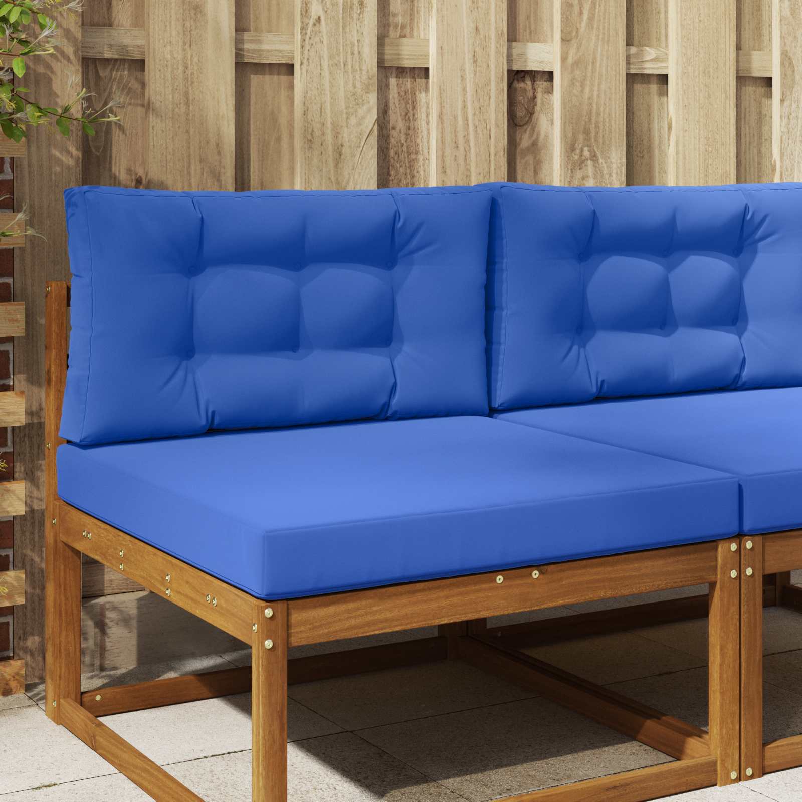 Utomhus Soffa Kudde Polyester Kungsblå 80 x 80 x 8 cm