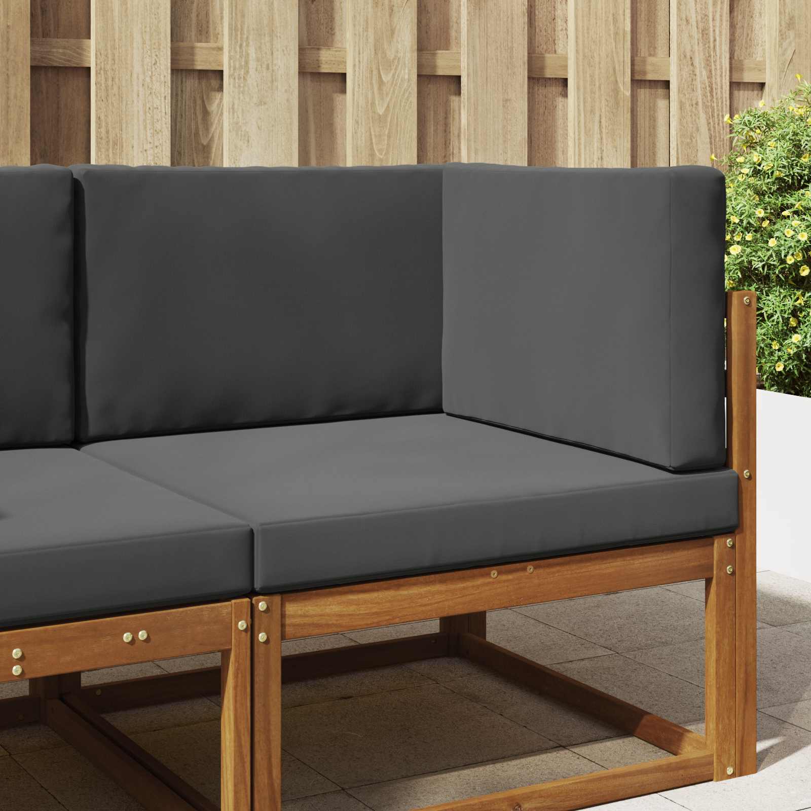 Utomhus Soffa Kudde Polyester Antracit 80 x 80 x 8 cm
