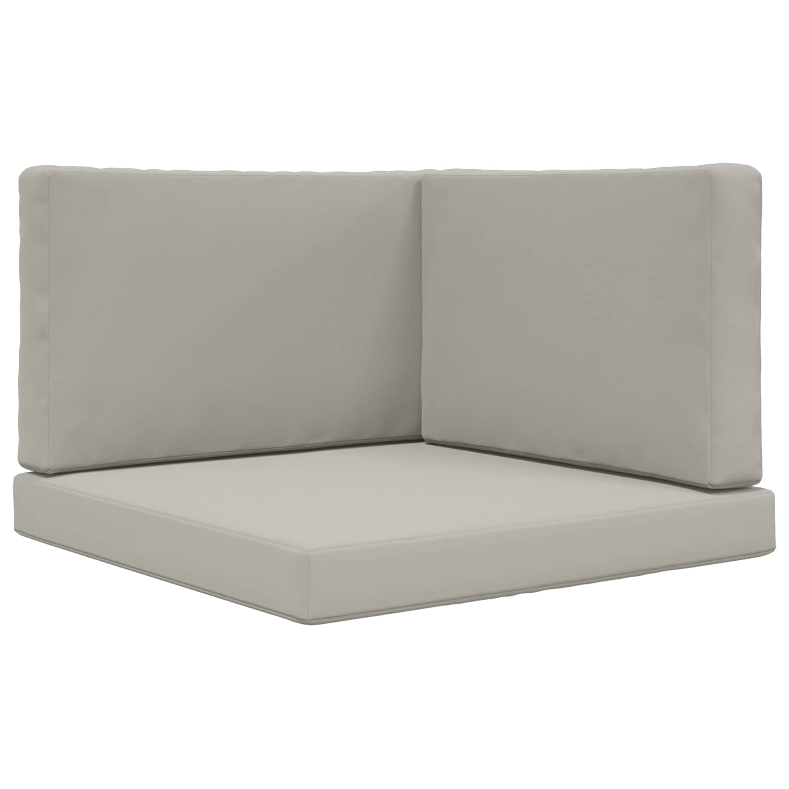 Utomhus Soffa Kudde Polyester Grå 80 x 80 x 8 cm