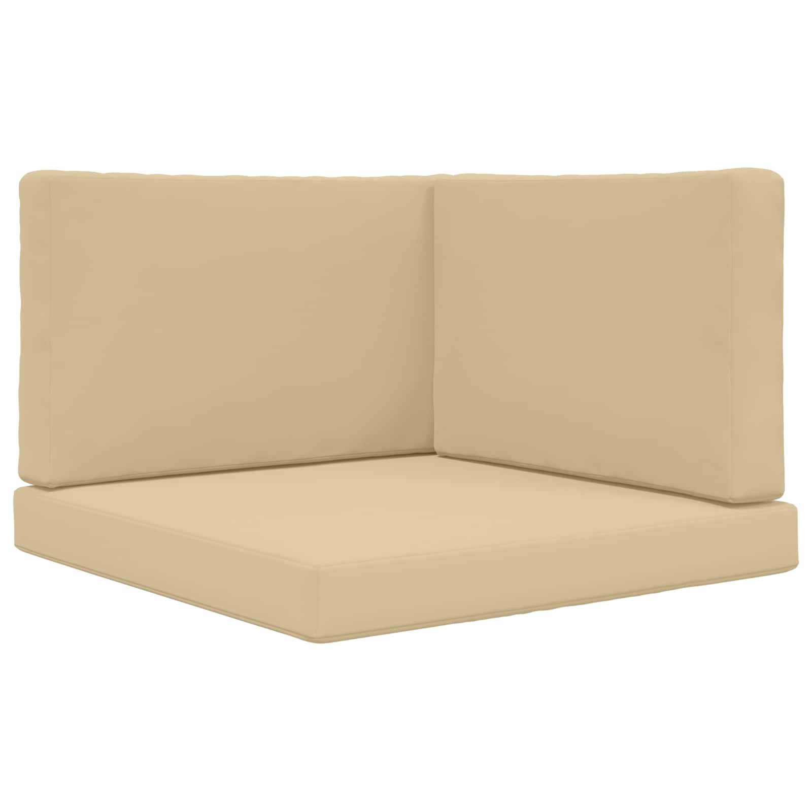 Utomhus Soffa Kudde Polyester Beige 80 x 80 x 8 cm