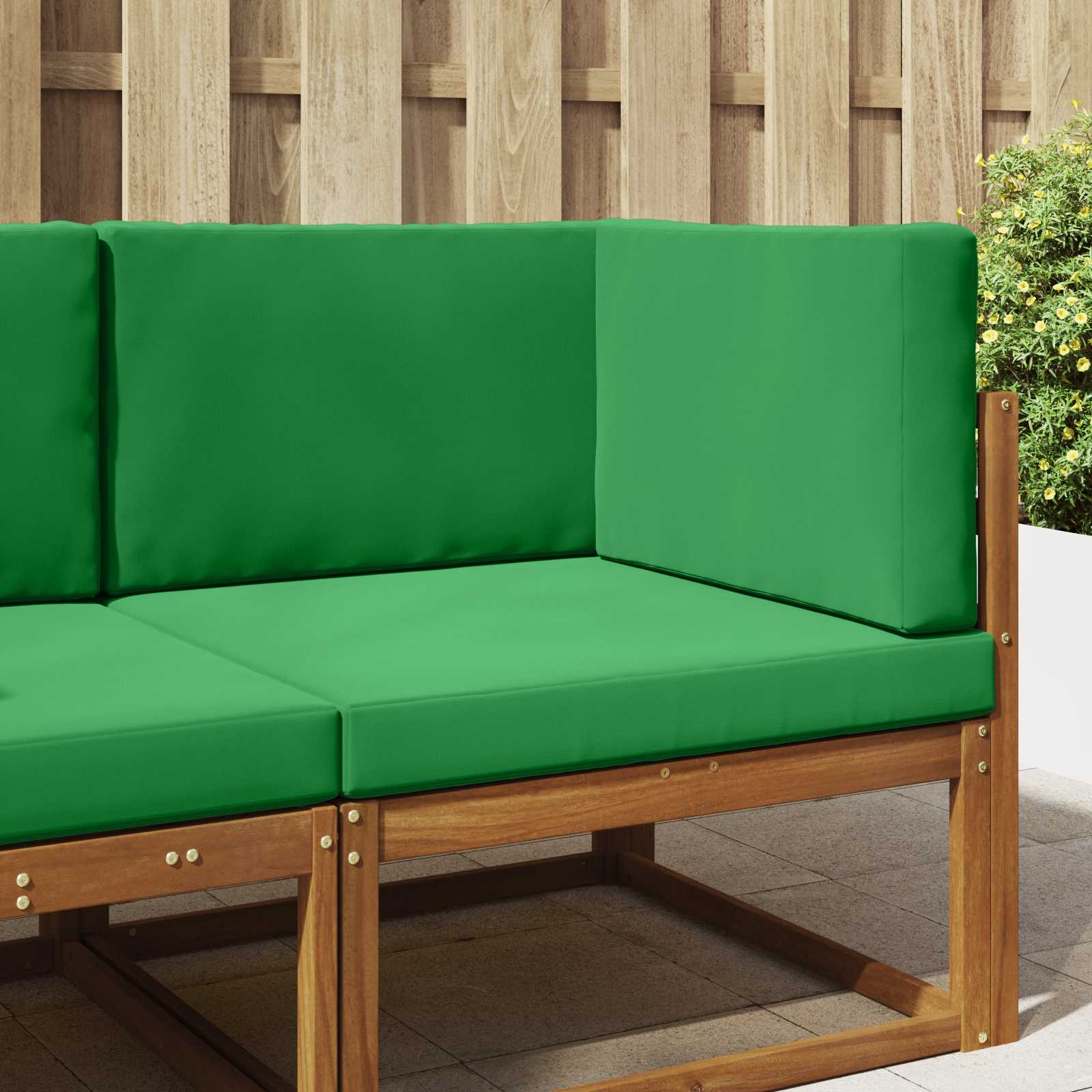 Utomhus Soffa Kudde Polyester Grön 80 x 80 x 8 cm